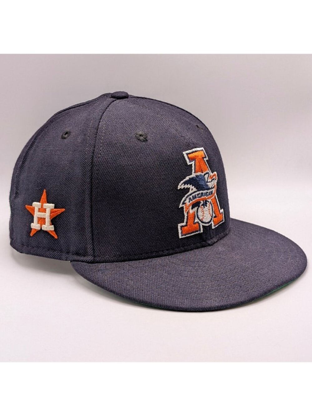 Houston Astros Fitted Size 7 3/8 American League New Era Hat Cooperstown Blue